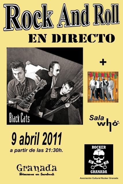 BLACK CATS Y BEERBELLYS EN GRANADA Cartelbackcats