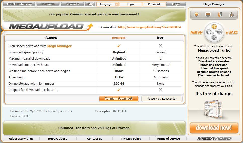 Cách download từ Megaupload Me