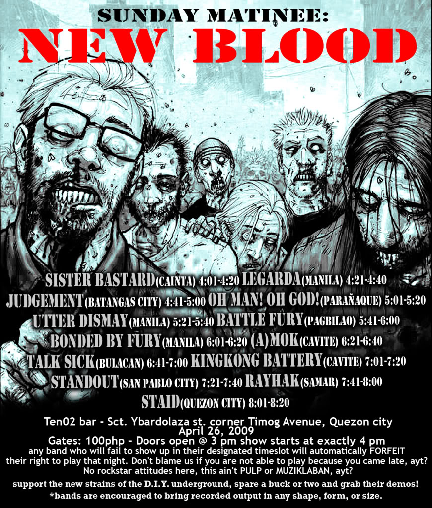 NCI No. 23 PRESENTS 'NEW BLOOD' -  April 26, 2009 NewbloodfinalwithtimeFA