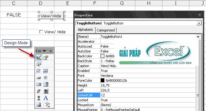 Điều khiển Conditional Formating bằng checkbox. Hack18-03