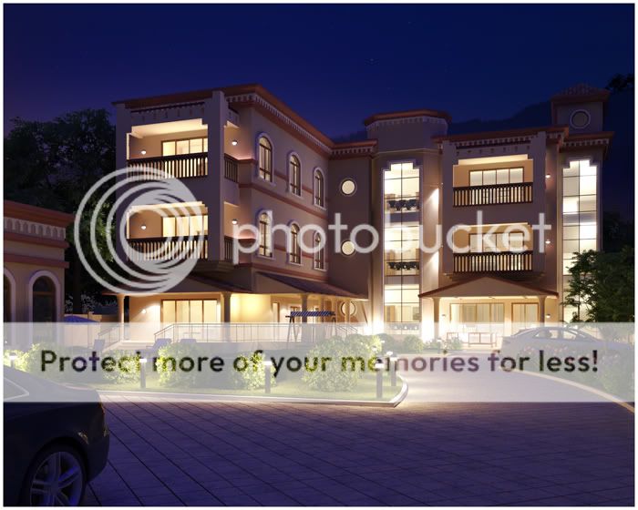 Mombasa Villa - Exterior Renders VIEW1NIGHT