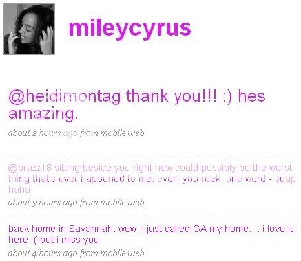 [Twitter Update] .::.MILEY CYRUS.::. Nile1