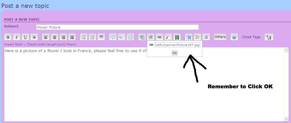 POSTING IMAGES ON YOUR FORUM MESSAGES - STEP BY STEP TUTORIAL ThreadPostsadded5copy