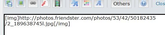 How to post pictures already uploaded in Friendster Captured046