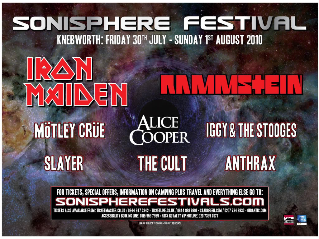 Sonisphere 2010 (Faith No More, Rammstein, Alice In chains, Slayer, Megadeth, se caen Anthrax y Heaven and Hell) Soniuk550