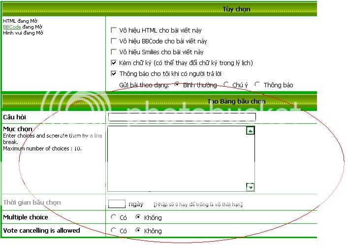 Cách làm vote cho mỗi topic thêm phong phú............. Vote1