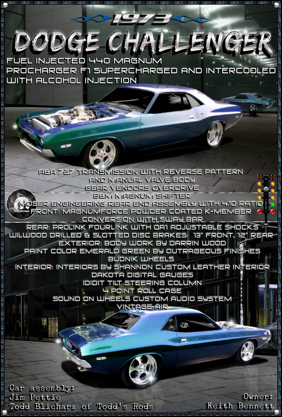 Custom Car Show Posters and 24" x 36" Prints - Samples 215pmFeb8thKeithsPosterSample