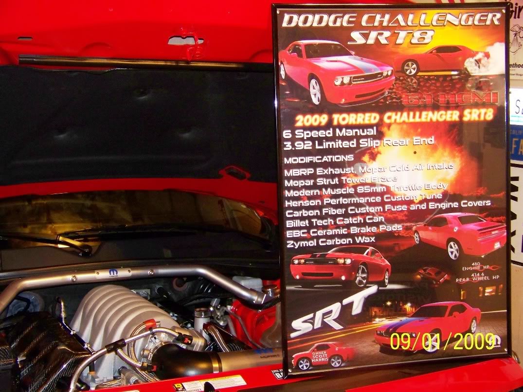 Custom Car Show Posters and 24" x 36" Prints - Samples ChallengerposterframedSixeddown001