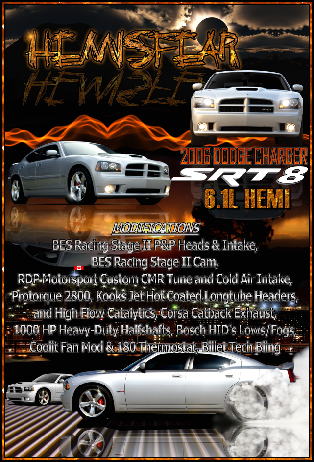 Custom Car Show Posters and 24" x 36" Prints - Samples HemisfearsPosterforViewing