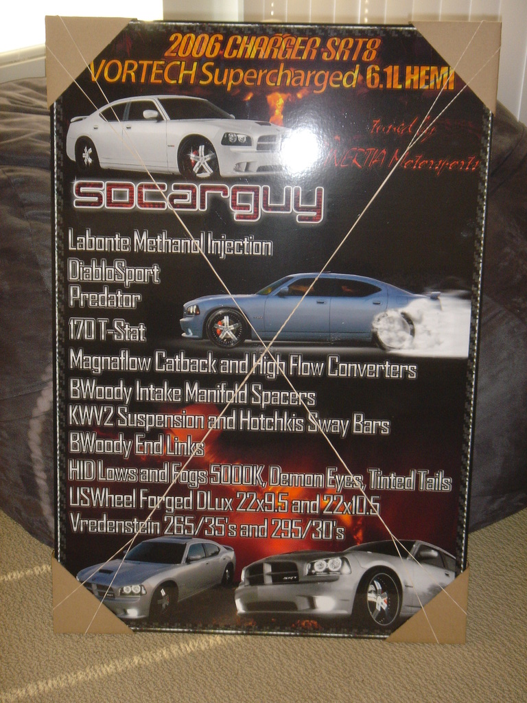 Custom Car Show Posters and 24" x 36" Prints - Samples PrintedoutposterSDCARGUY