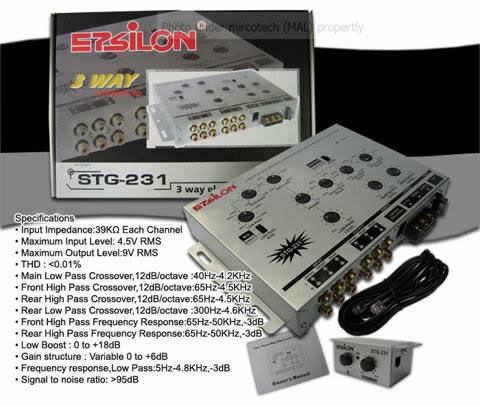 Branded! EPSILON STG321 3-way Electronic Crossover *NEW* Stg321e