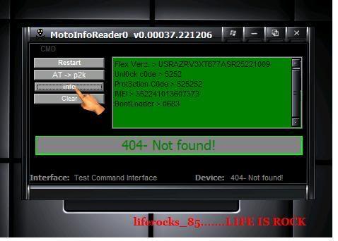 ""MOTOROLA LOCK & SECURITY CODE READER"te MOTOINFO