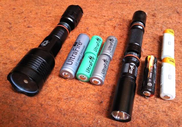 Pilhas/baterias para Lanternas e Lasers Fotografia079
