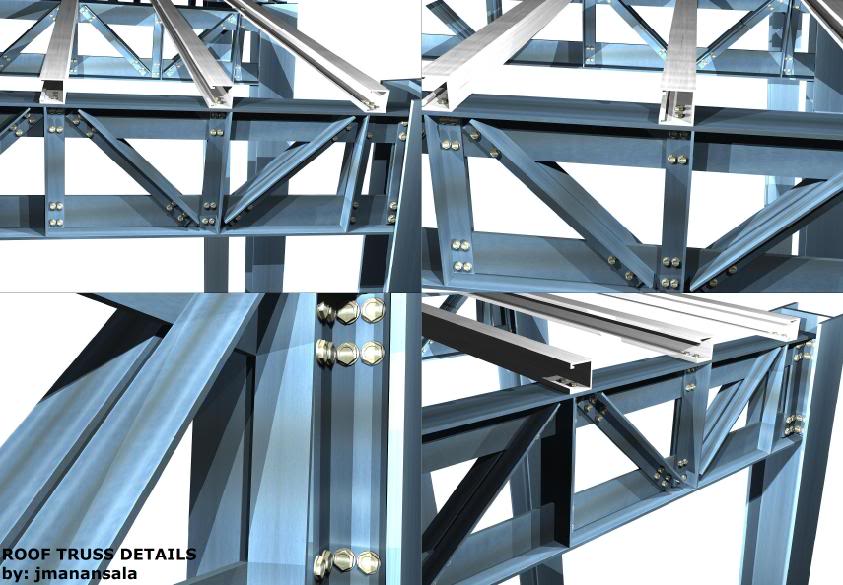 MODELING AND RENDERING USING AUTOCAD... Rooftrussdetail