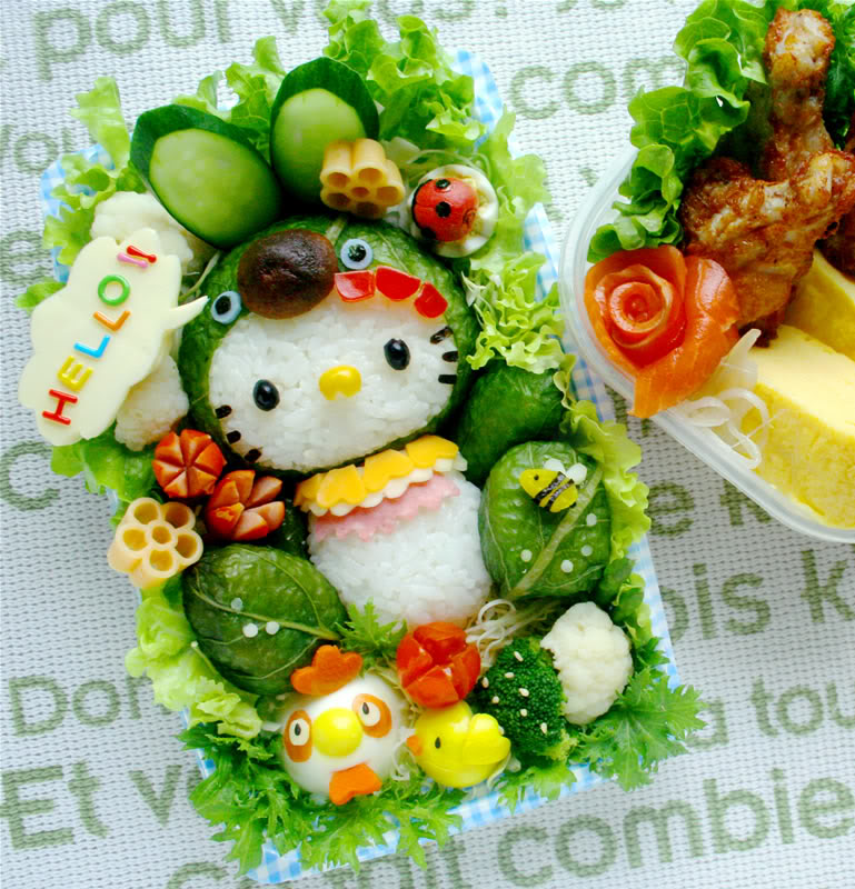 HAPPY ANNIVERSARY!!! KỶ NIỆM 1 THÁNG NGÀY CƯỚI ~ RILY COUPLE Hello-kitty-bento