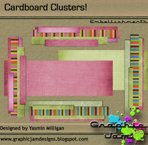 سكـــــــرابز >*| خطييير ورووعة |{< GraphicJamDesigns-CardboardClusters