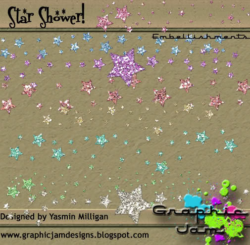 سكـــــــرابز >*| خطييير ورووعة |{< GraphicJamDesigns-StarShowerPreview