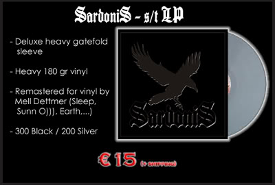 SardoniS – s/t LP now up for pre-order! Lp