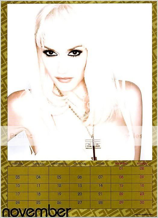 Gwen Stefani official calendar 012