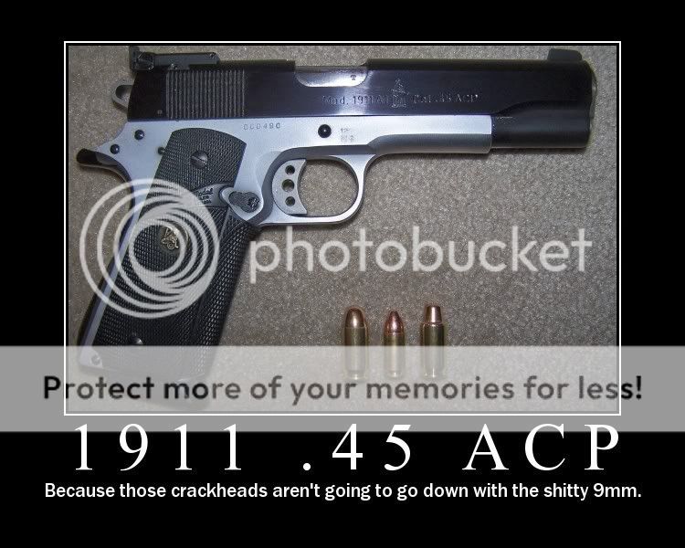 Motivational Poster for 1911 .45 ACP Pictures, Images and Photos