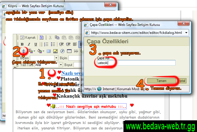 çapa nedir nasıl eklenir ? Bedava-web-apa3png