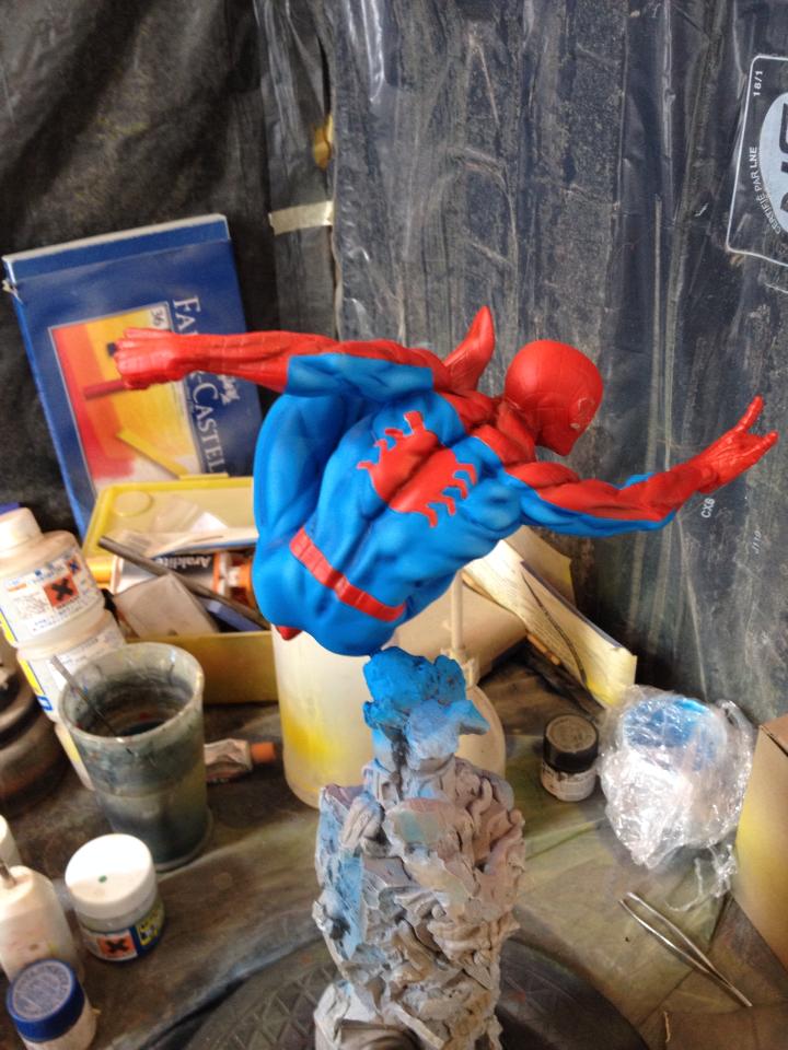 Kotobukiya Spider-Man Repaint (WIP) 10402990_338609239628748_1012996326656259859_n