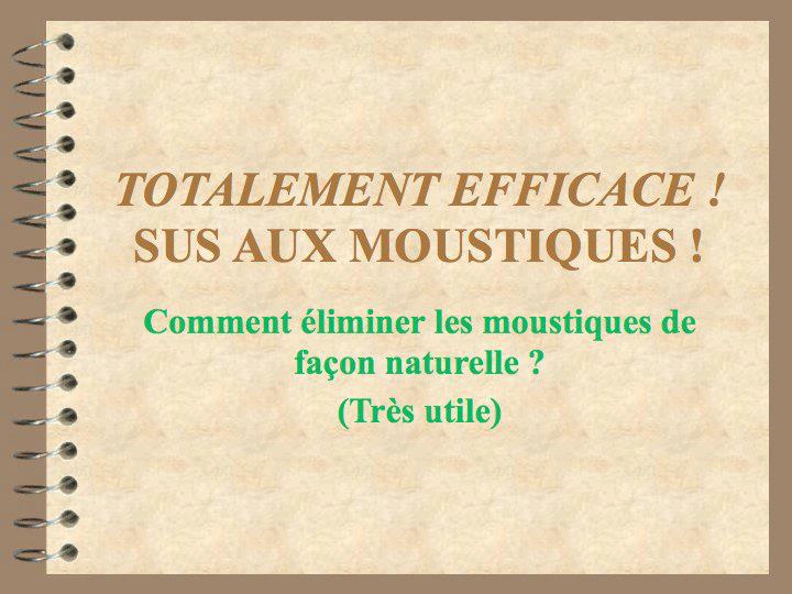 Elimner les moustiques de façon naturelle 1