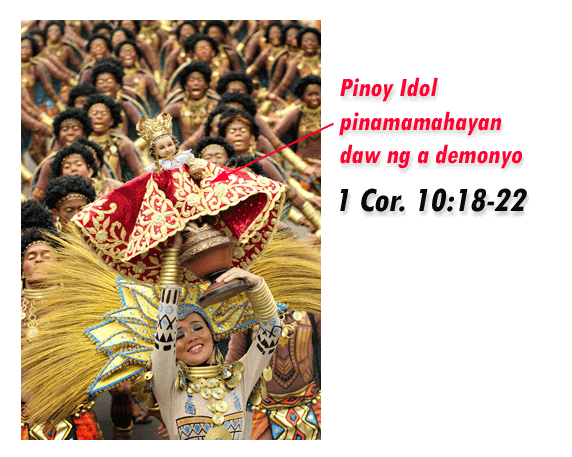 1 Cor. 10:10 mga rebulto raw pinamamahayan ng demonyo Idols2