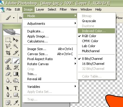 Membersihkan gambar background yang menempel Pake Adobe Photoshop CS 2 P8-2