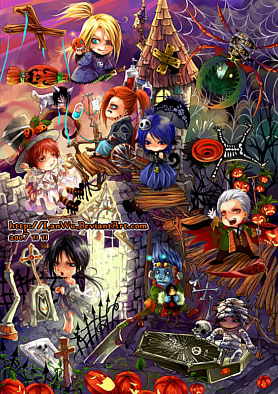 Tobi's TOBI WORLD art!!! Akatsuki___Halloween_by_LanWuLar-1