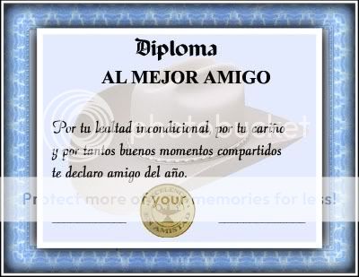 La mejor amiga que puedas tener Diploma255Famigo-s