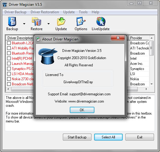 Driver Magician v3.5 Multilingual 5-25-20103-47-43PM