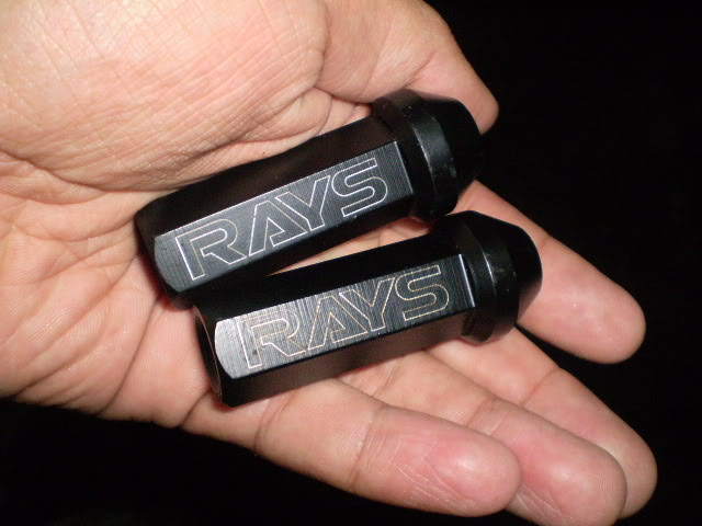 FOR SALE: VOLK RAYS EXTENDED LUGNUTS! Chins,Ducktails,Wings For Honda & Toyota Only P8170111