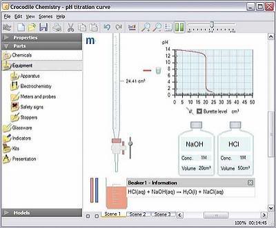 برنامج المختبر الفتراضي 6.05 crocodile chemistry مع الكراك CrocodileChemistry605Portable