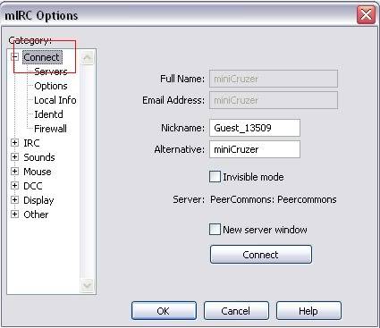 How to join #radio from mIRC Inputinfo-1