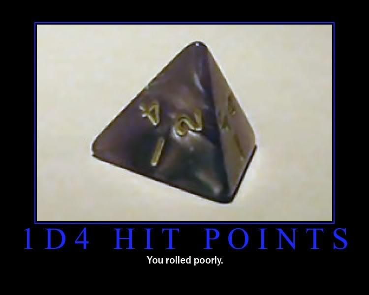 Funny Stuff involving D&D 1d4hp