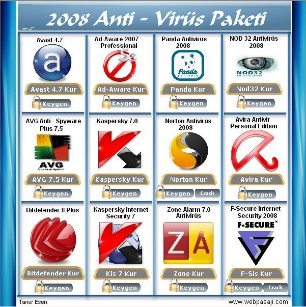 2008 Anti-Virs Programlar Paket Halinde Tamam . (336 Mb) Dbqmw9