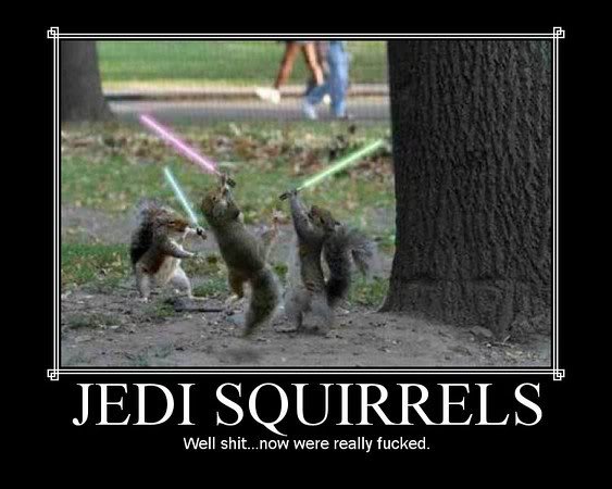 War of the Demotivators JediSquirrels