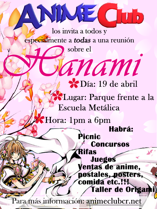 Hanami - Reunión de AnimeClubCR del 19 de Abril de 2009 Hanami