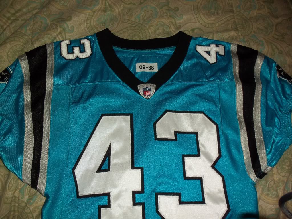 Carolina Panthers Blue Gamer and Game Pants P1