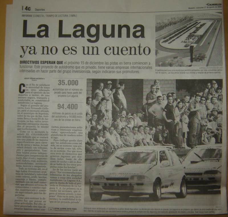 Autodromo La Laguna, Antioquia, Ya es una realidad DSC05219