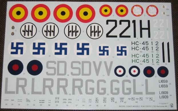 Hawker Hurricane Mk.I "Rag-Wing" 1/32, PCM 003