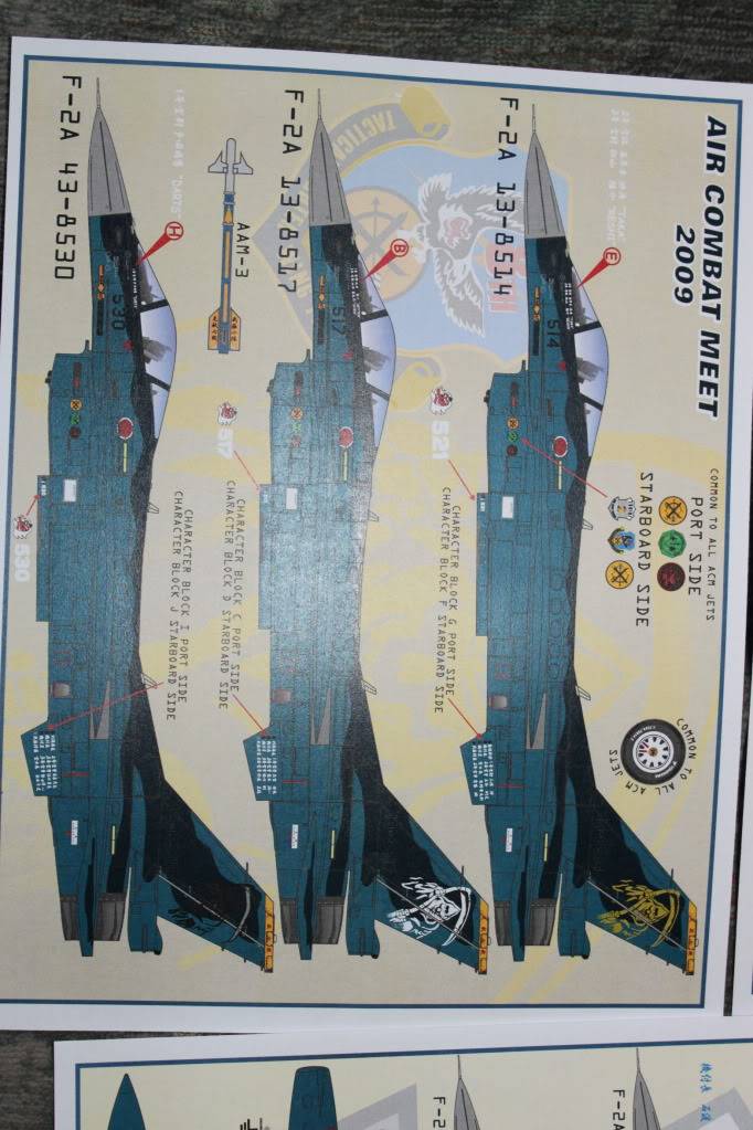 Dekaler; Mitsubishi F-2A/B från Leathernecks Decals, 1/48 IMG_1105