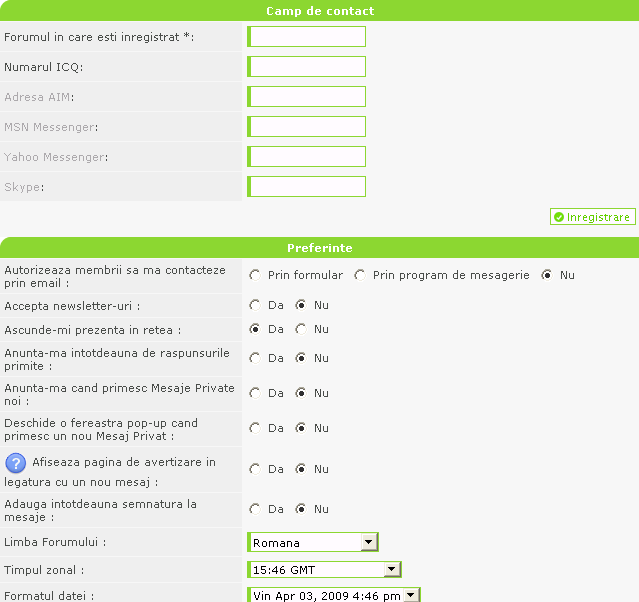 User-bot în cadrul forumului 1-10