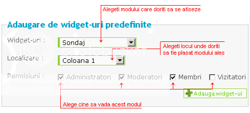 Afisarea unui modul doar la un grup de utilizatori Cats