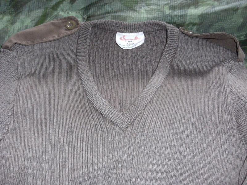 Brown V Neck Wooly Pully Dated 1981.