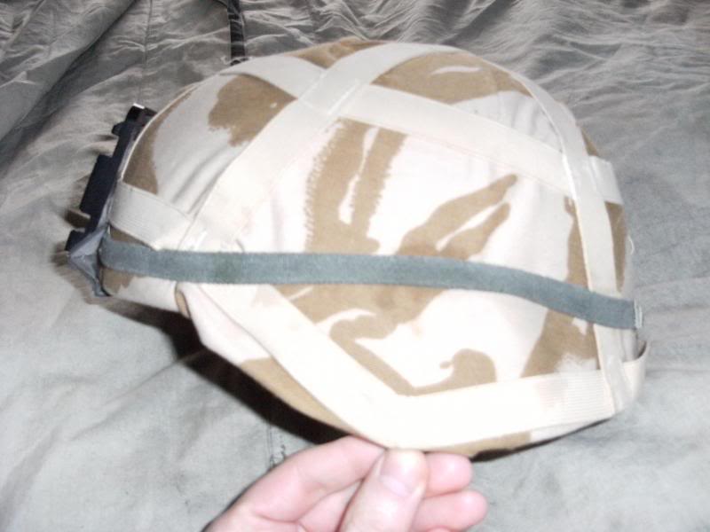 Supposed SAS issued US MSA Mich Helmet with tailored Desert DPM coverNVG Mount. DSCF0001_zps40eca97e