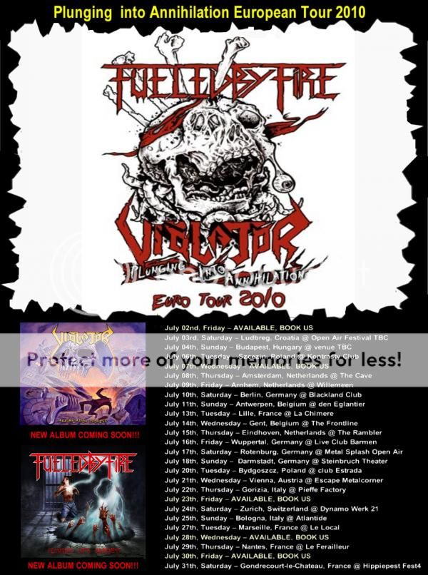 Juillet 2010 - Fueled by Fire + Violator - European Tour Eurotourflyer-1