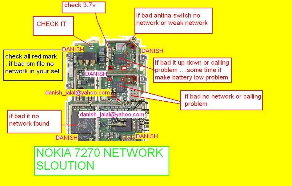 sưu tầm Phương pháp sửa sóng & sạc bằng hình ảnh cho nhiều đời máy. Nokia7270gd4