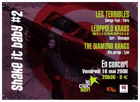 SOIREE 100% SIXTIES VENDREDI 16 MAI à LYON!!! Shake